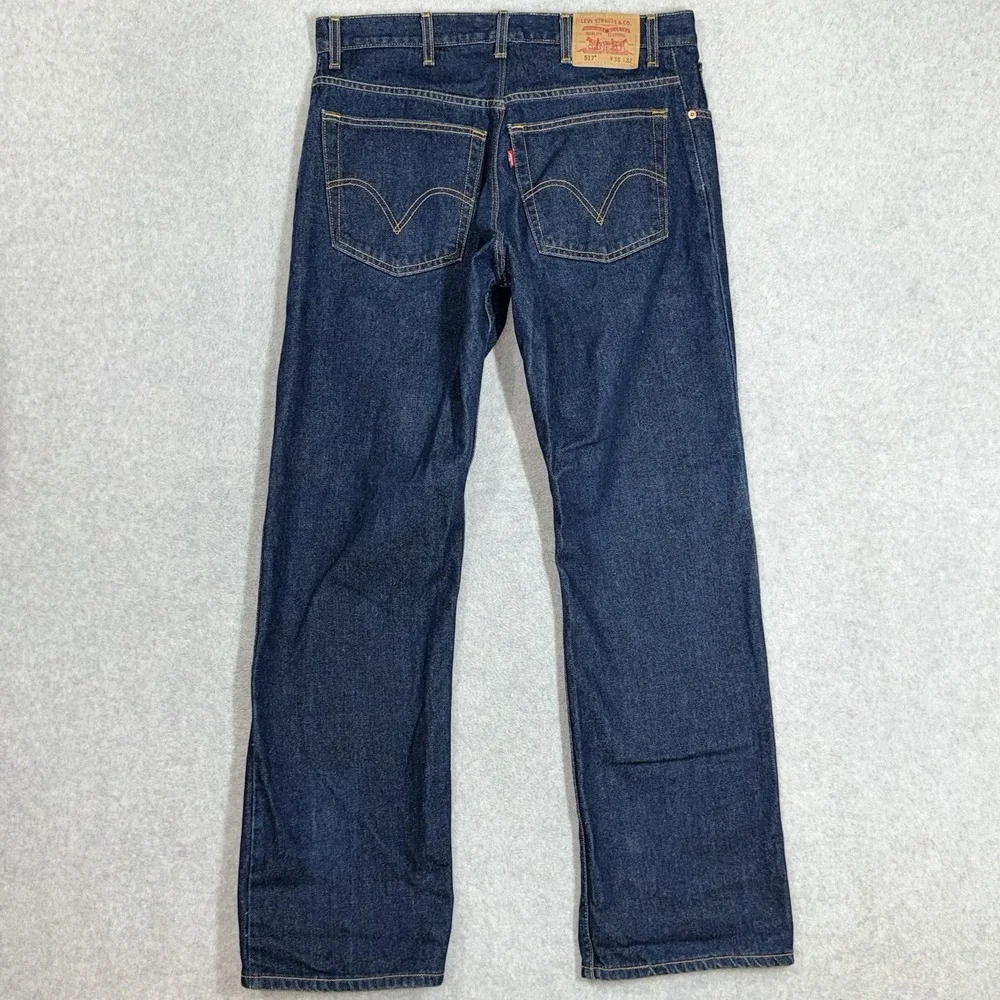 Vintage Levis 517 BOOT CUT Jeans Mens 35x32 Dark Wash Western Cowboy Tagged 38‎